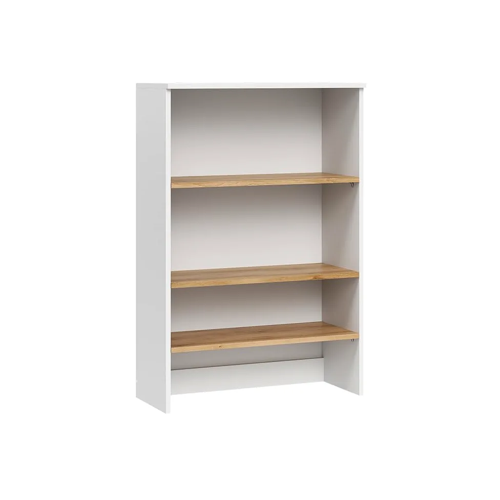 Vicco Armoire Murale Viktor, Blanc/Artisan, 68x100.4cm avec des étagères Ouvertes, à Monter au Mur pour Un Espace de Rangement supplémentaire dans la Salle de Bain