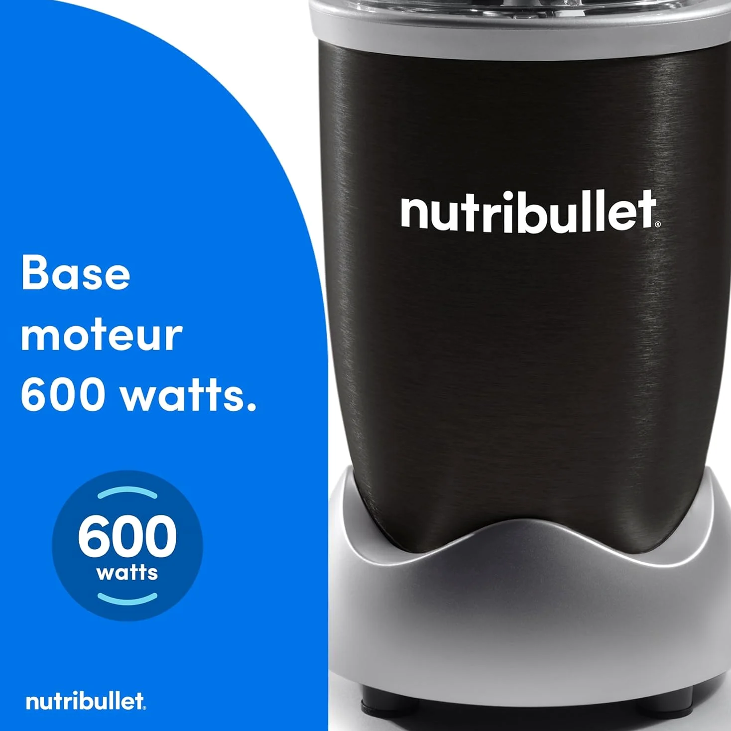 Nutribullet Original 600W Mixeur électrique pour smoothies Noir