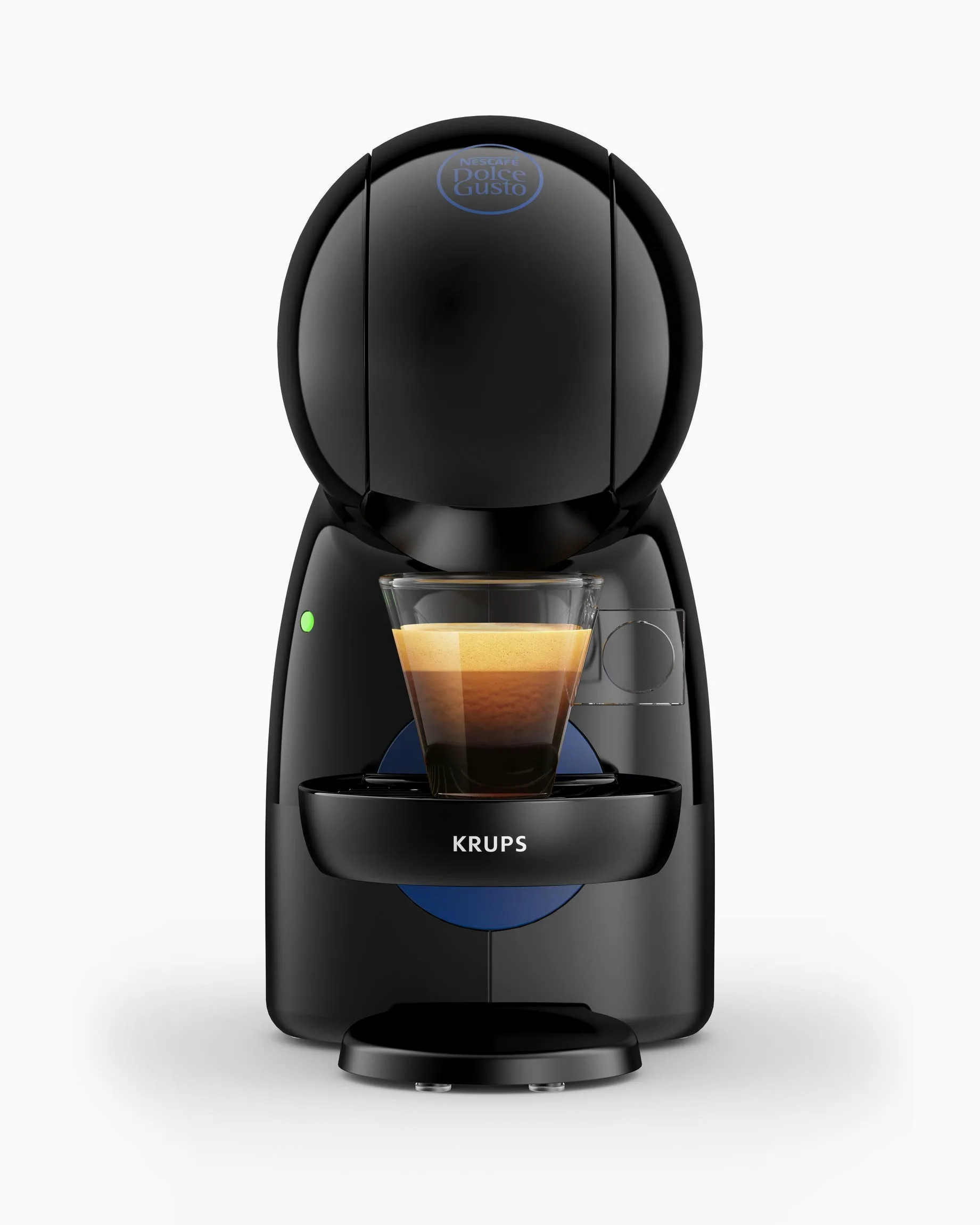 Krups Piccolo KP1A05 Nestlé Dolce Gusto 15 Bars et Machine à Café à Capsules de 1500 W avec Réservoir de 0,8 l, Dosettes Unidoses Multi-Boissons Chaudes et Froides, Rouge/Noire