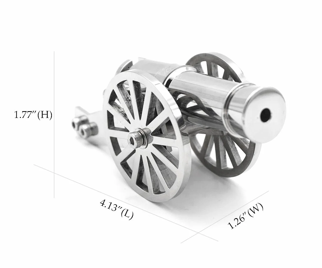 Zhou-long Mini modèle de canon Napoléon réplique en métal pour décoration de bureau et objets de collection