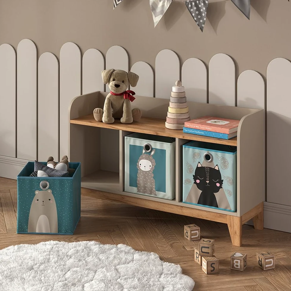 VitaliSpa Banc pour Enfants Malia, Cachemire/Artisan, 107.2x63.8cm, Convient comme siège et Surface de Rangement pour Enfants