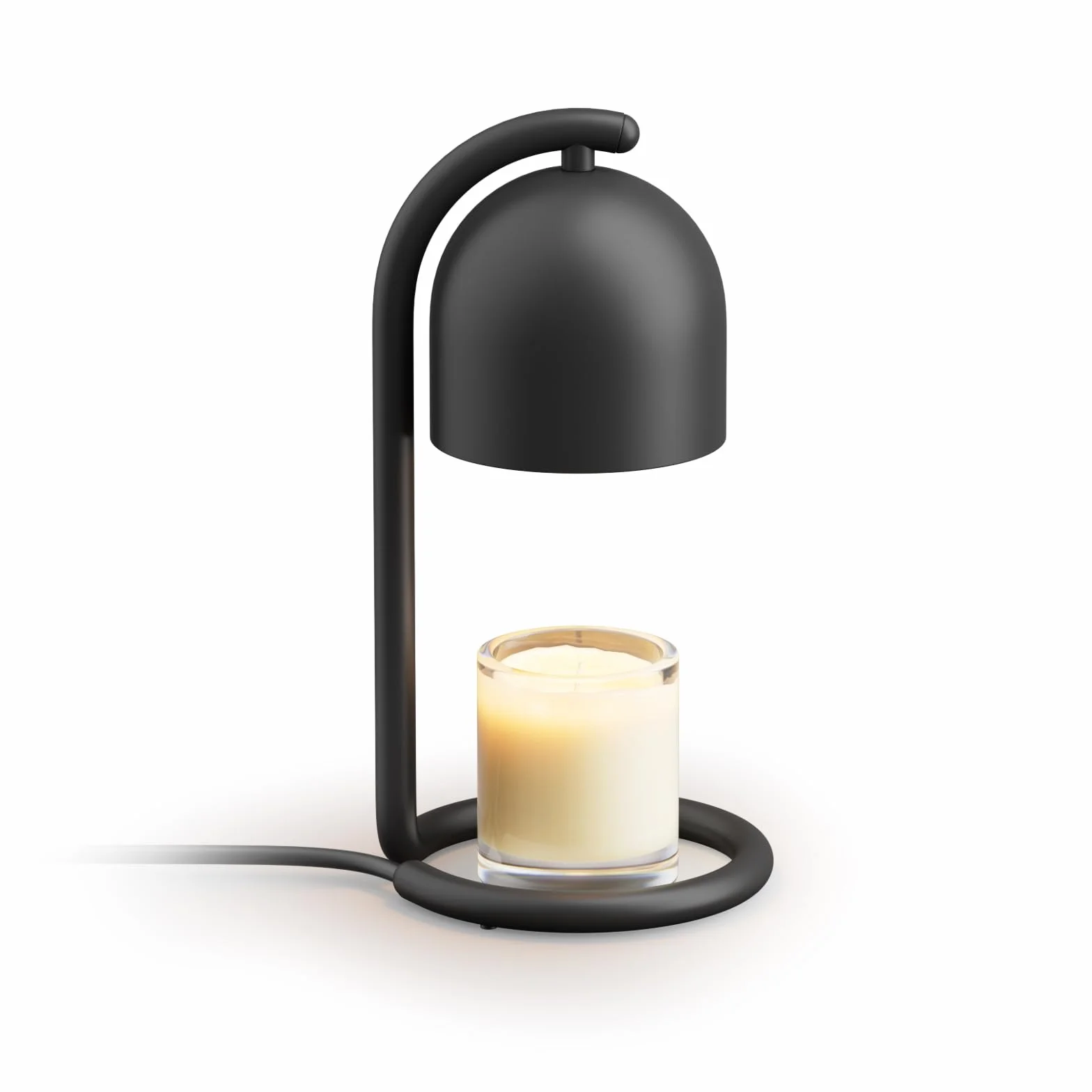 SwitchBot Lampe Chauffe Bougie Intelligente avec Minuterie et Variateur, Candle Warmer Lamp Compatible Matter pour Apple Home & Alexa, Lampe Bougie électrique pour Parfumées Maison, Chambre, Noir