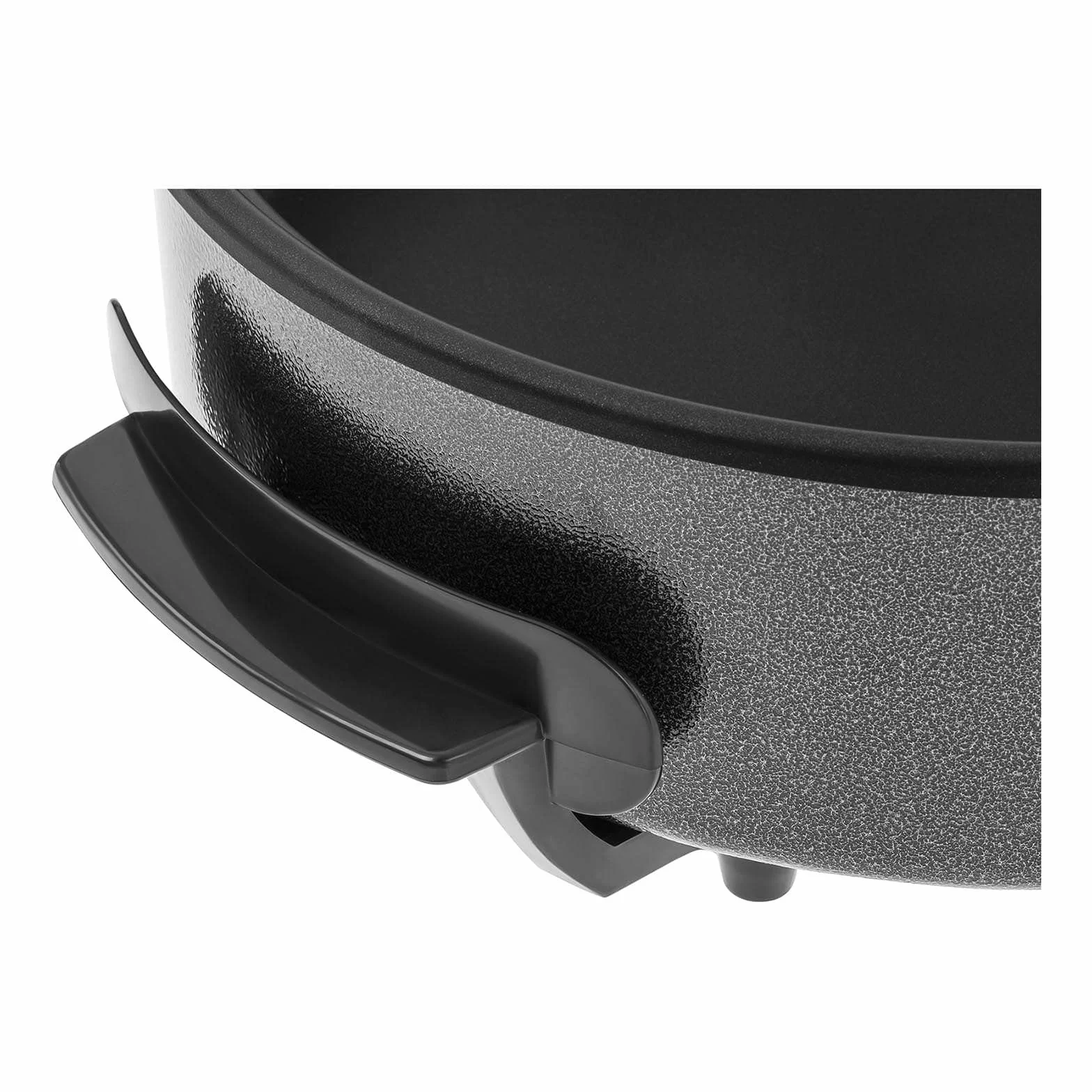 BCPP 40-9 Poêle Électrique avec Couvercle Poele a Paella Electrique (Ø 40 cm, 1400 W, Hauteur Bord 9 cm, Revêtement en Téflon) Noire