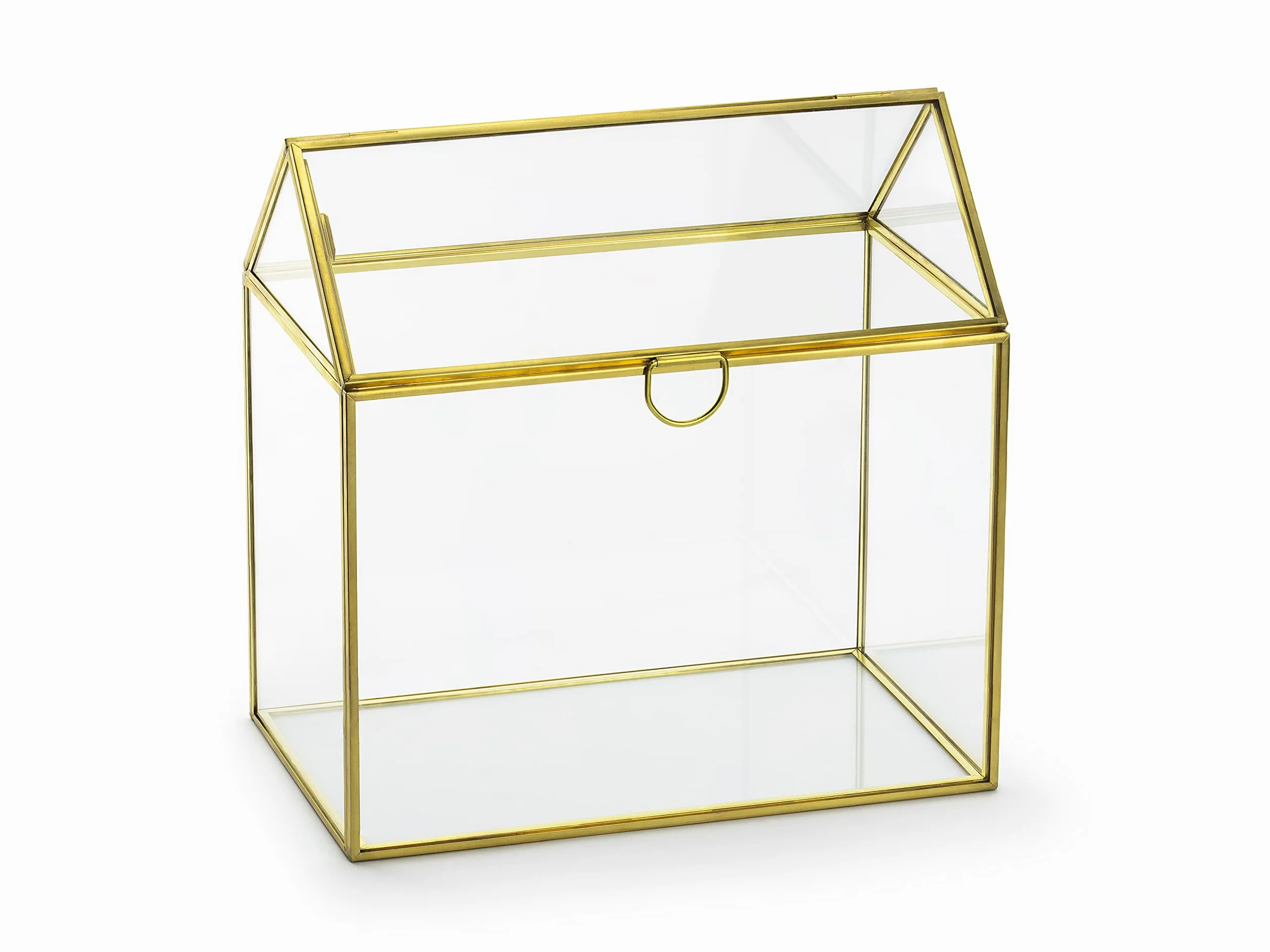 Urne Mariage en Verre et Or Personnalisable