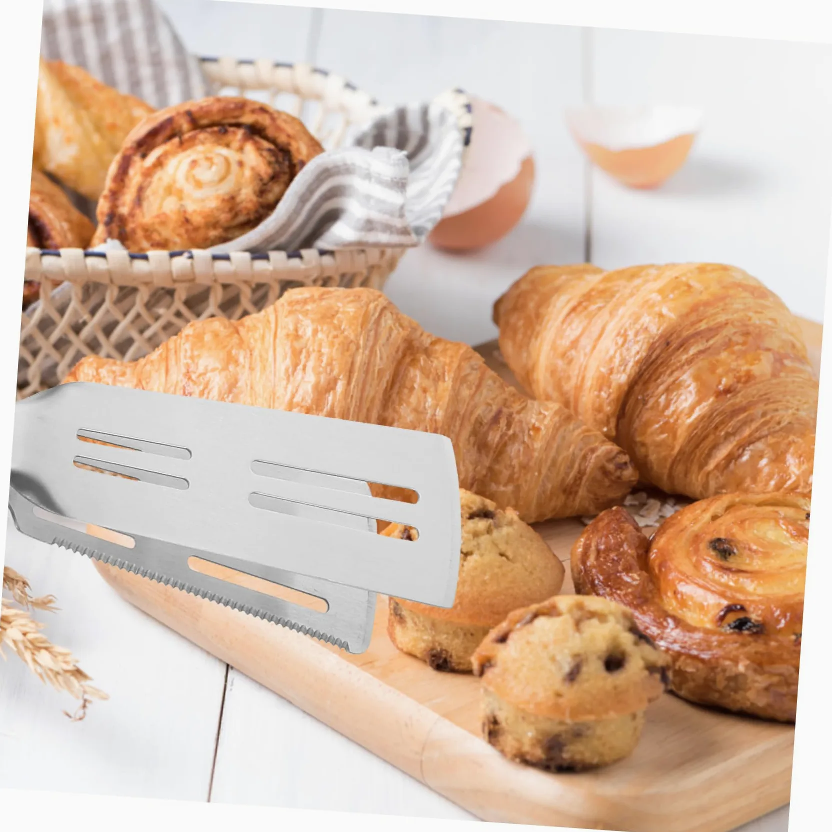 Ciieeo Lot De 3 Pinces À Aliments En Acier Inoxydable Avec Manche En Bois Pour Plats Et Assiettes Pour Aliments Chauds - Outil Anti-brûlure
