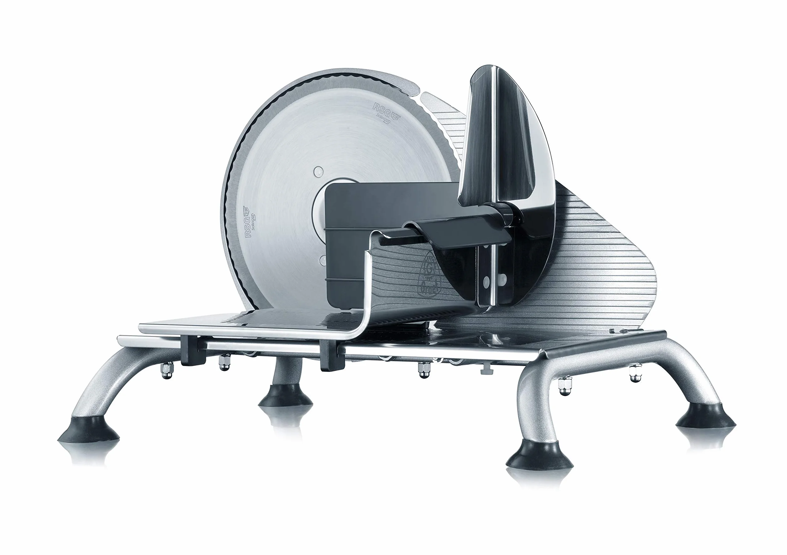 GRAEF Manuale H9 – Trancheuse manuelle universelle, tout en métal, lame inox ondulée Ø190 mm, épaisseur réglable 0–15 mm, idéale pour pain, charcuterie, fromage – Made in Germany