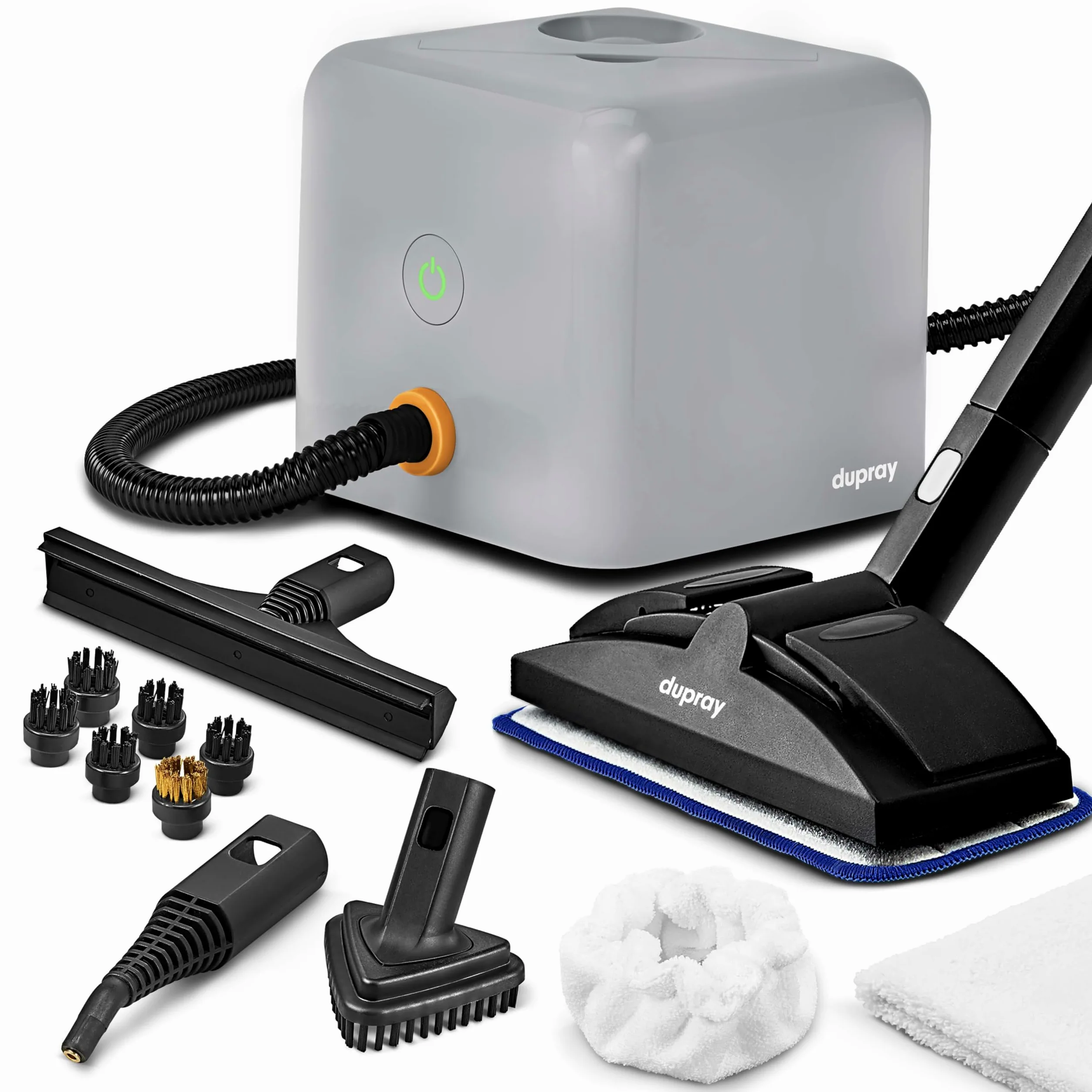 Dupray Neat Plus – Nettoyeur Vapeur Polyvalent Haute Performance avec 17 Accessoires Inclus pour Sols, Carrelage, Joints, Tapis, Canapés, Maison et Plus (Neat Plus + 17 pieces)