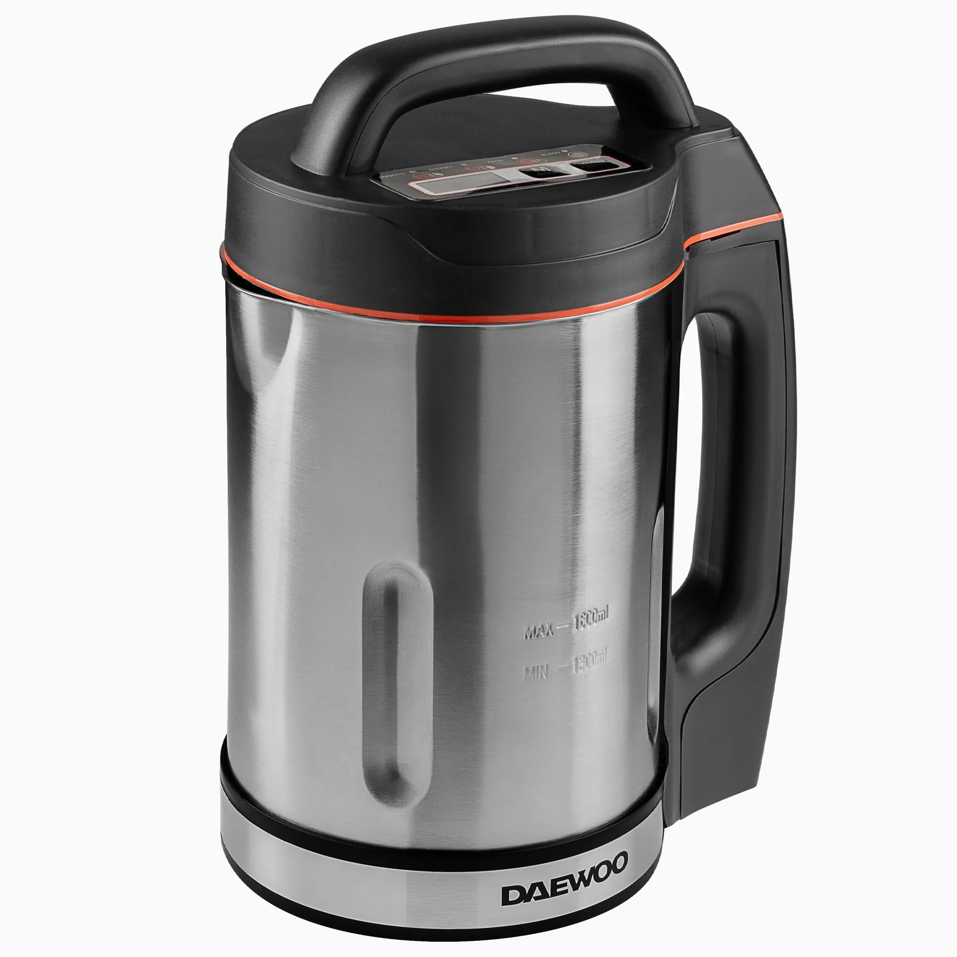 Daewoo Machine SDA1714 | Utilisation : 1000 W | Capacité de 1,6 L | Idéal pour une soupe lisse et épaisse | Voyants LED | Capteurs de surremplissage et de débordement, acier inoxydable, 1000 W, 1,6