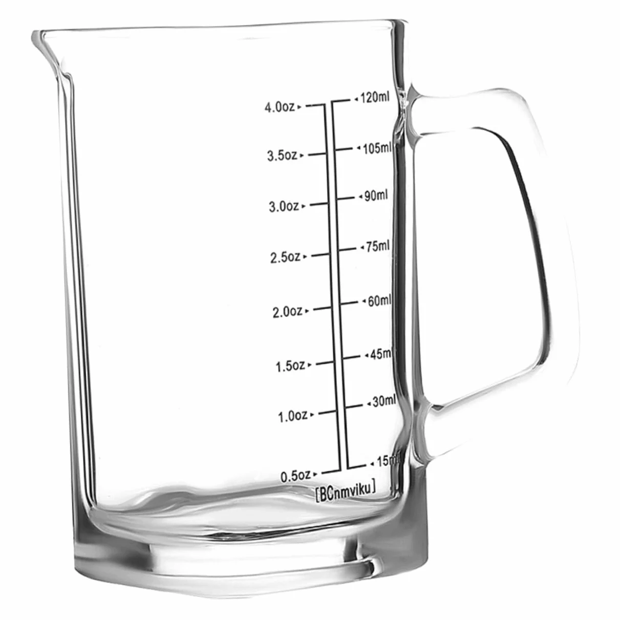 5 Pièces Tasse De Mesure De Verre Pour Tasses Portable Gobelets Café Tasse à Mesurer Liquide Gobelet Verseur Expresso Berceur De Verre Verseur En Transparent Un