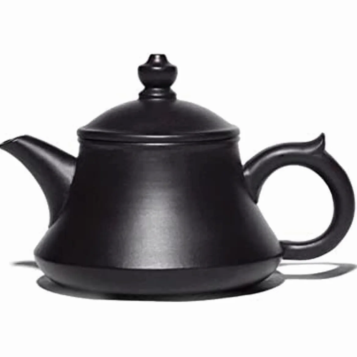 Théière Chinoise Violette en céramique, Service à thé Kung Fu Traditionnel, 220 ML, théière Violette en Terre Cuite Noire avec Filtre, Service à thé personnalisé.