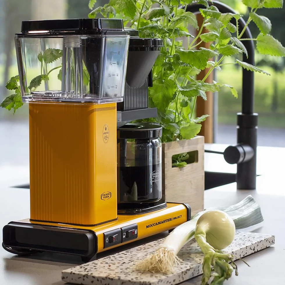 Moccamaster KBG Select, Cafetière à filtre, Pichet en verre, Yellow Pepper, 1.25L