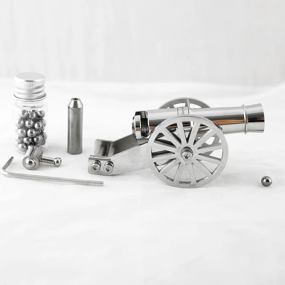 Zhou-long Mini modèle de canon Napoléon réplique en métal pour décoration de bureau et objets de collection
