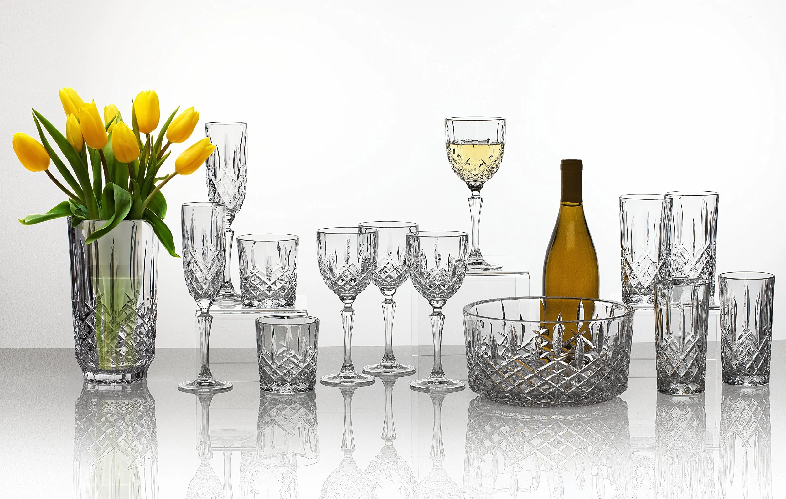 Waterford Crystal Markham DOF Lot, Set de 4, Transparent