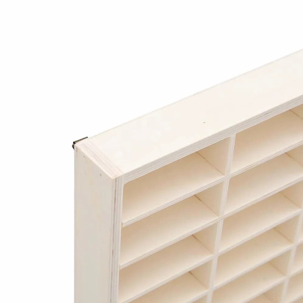 vidaXL Vitrine de Collection en Bois avec 56 Compartiments 40 x 4,5 x 60 cm