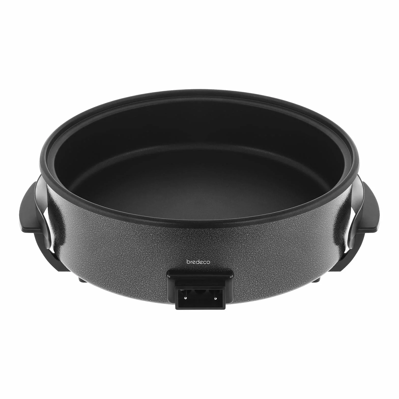 BCPP 40-9 Poêle Électrique avec Couvercle Poele a Paella Electrique (Ø 40 cm, 1400 W, Hauteur Bord 9 cm, Revêtement en Téflon) Noire