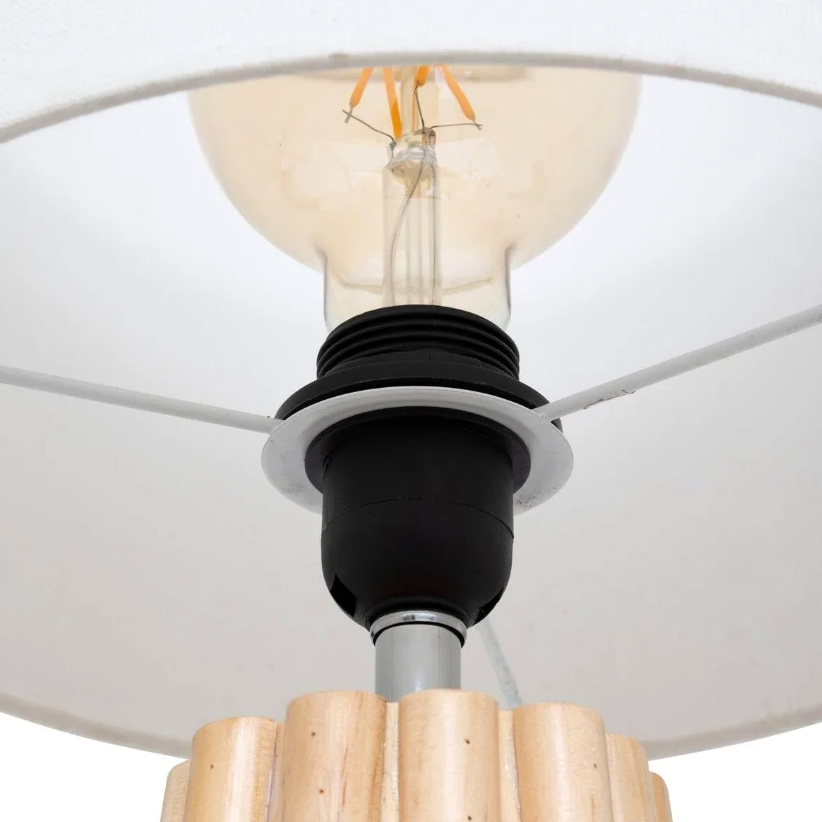 Atmosphera - Lampe à poser adon beige h53cm