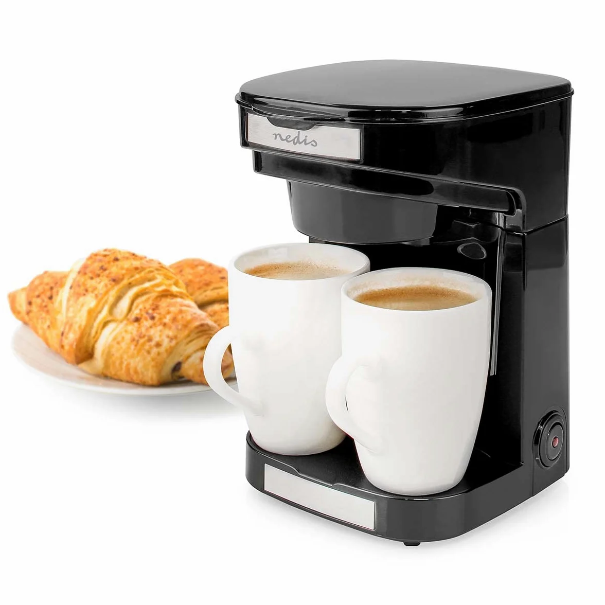NEDIS KACM140EBK Cafetière noir Nombre de tasse=2