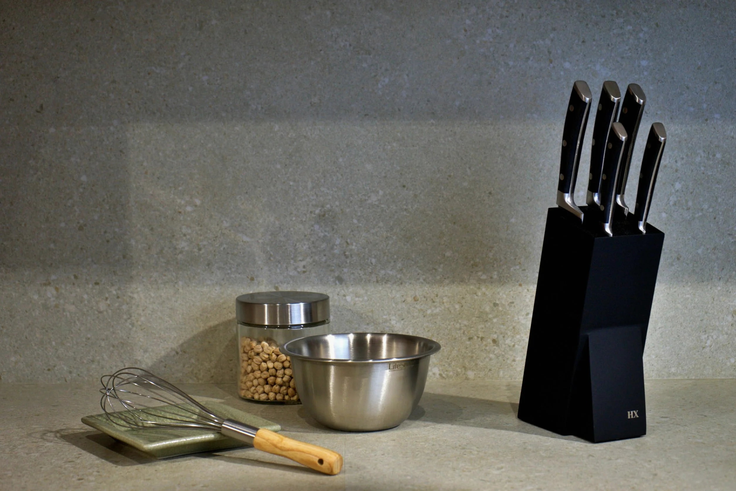 Block - Bloc Couteaux - Support Cuisine - Porte Couteaux - Bloc à Couteaux - Support Couteau - Rangement Couteaux Cuisine - Porte Couteaux de Cuisine - Support Couteau de Cuisine (Black)