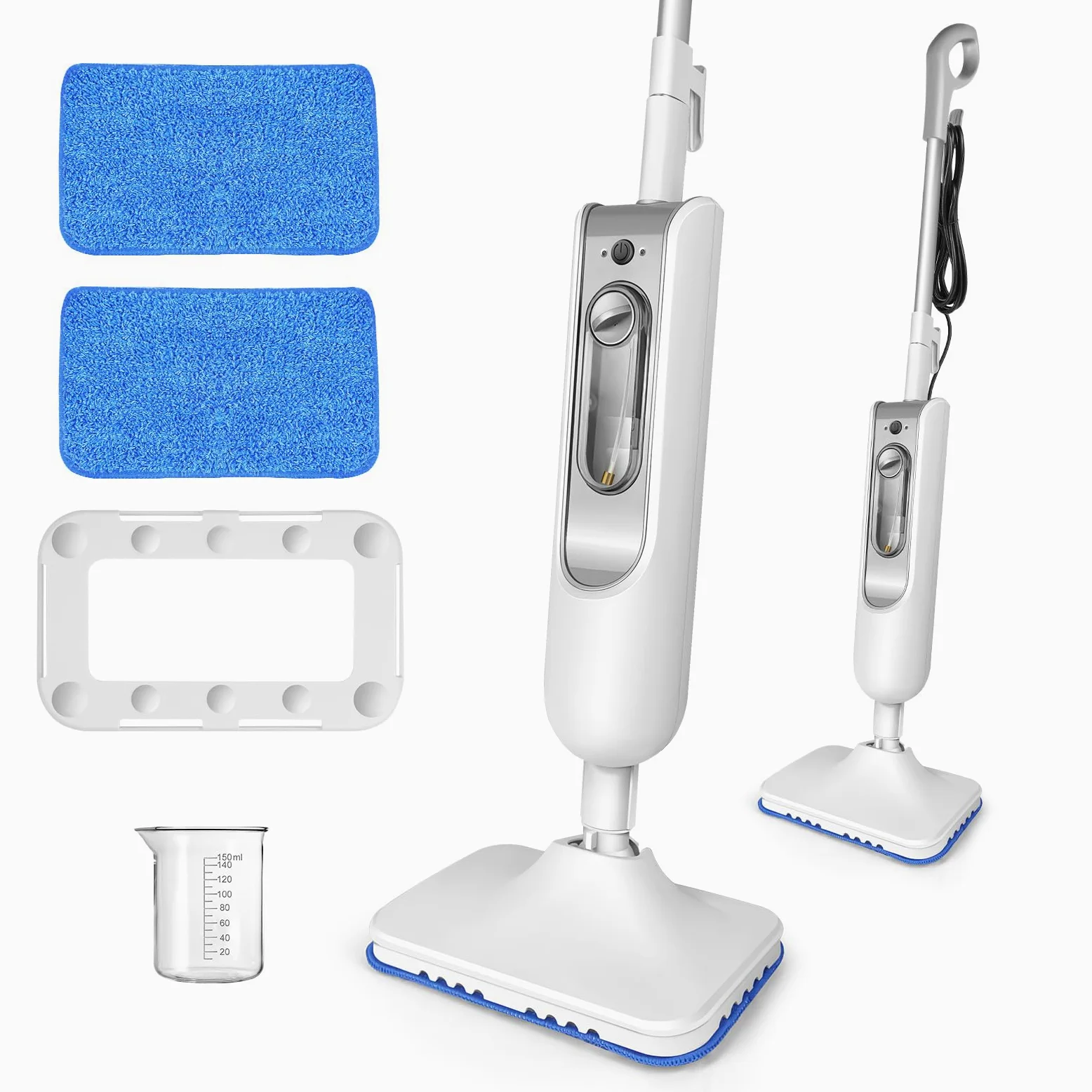 Nettoyeur Vapeur Électrique à Main pour Sol et Tapis 3500W 2 Vitesses Lucn