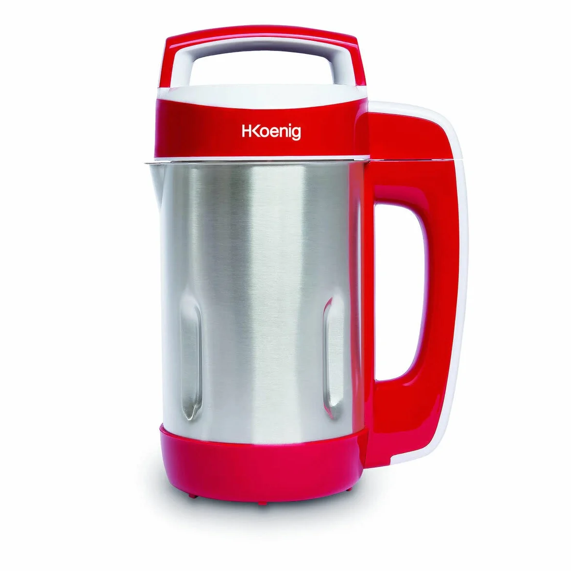 H.Koenig Blender à Soupe Chauffant 1.1L MXC18 Inox, Multifonctions professionnel, Fonction mixage, 2 Programmes de cuisson, 850W