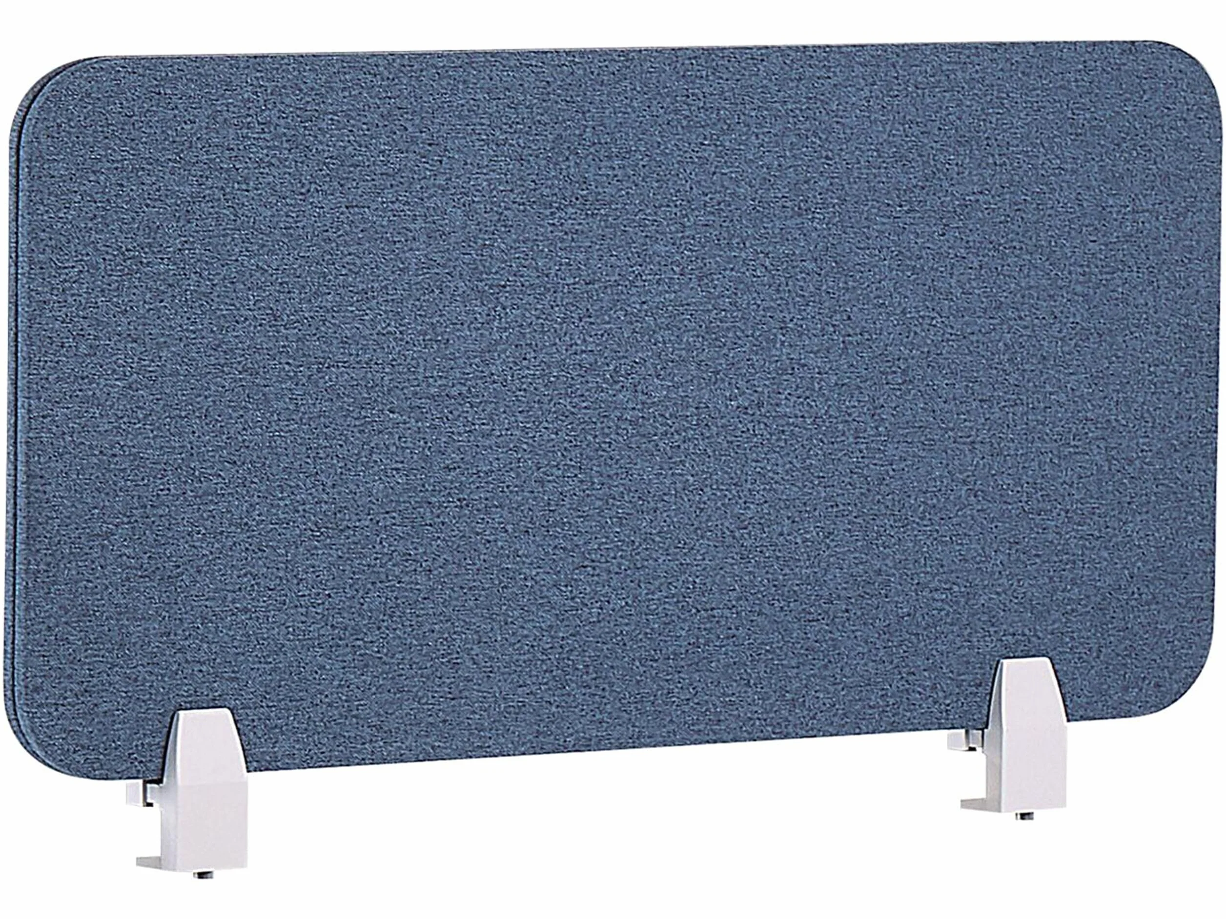 Beliani Séparateur Cloison Acoustique de Bureau et Table Bleu 80 x 40 cm Réduit Le Bruit et Les Distractions Visuelles Idéal pour Le Open Space