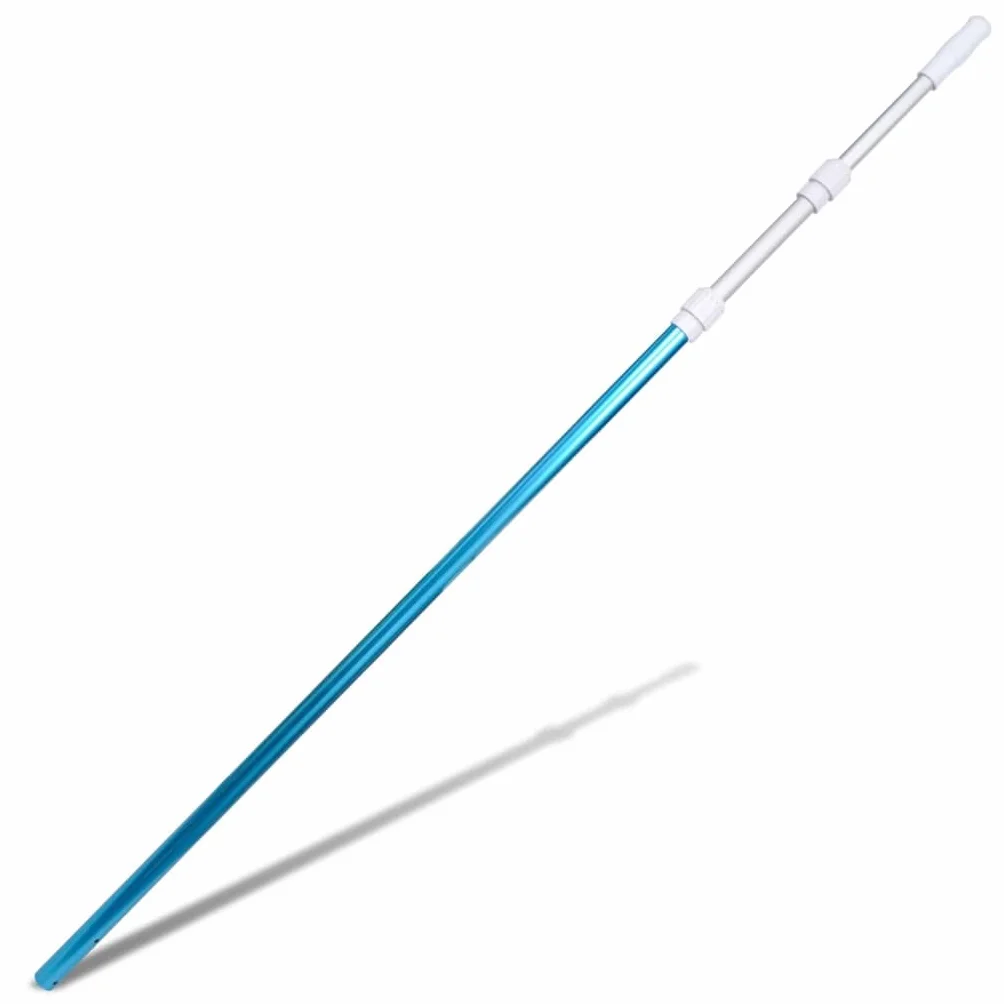 Manche télescopique pour Piscine en Aluminium réglable 1,2 à 3,6 m, Compatible épuisette Brosse Skimmer Filtre Pompe, Entretien Nettoyage Jacuzzi Spa Hors Sol