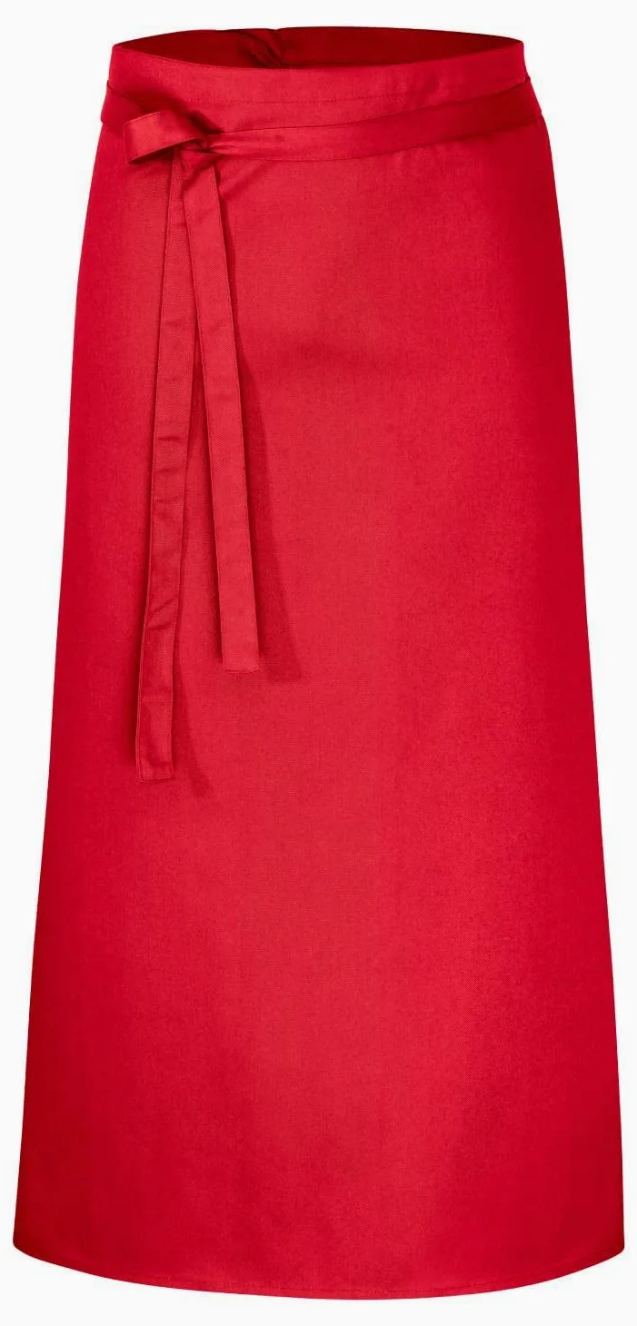 DESERMO 5x reliures de qualité supérieure 100x100cm | Tablier professionnel de qualité supérieure pour homme et femme | Mélange innovant de coton et de polyester | 220 g/m² (rouge)