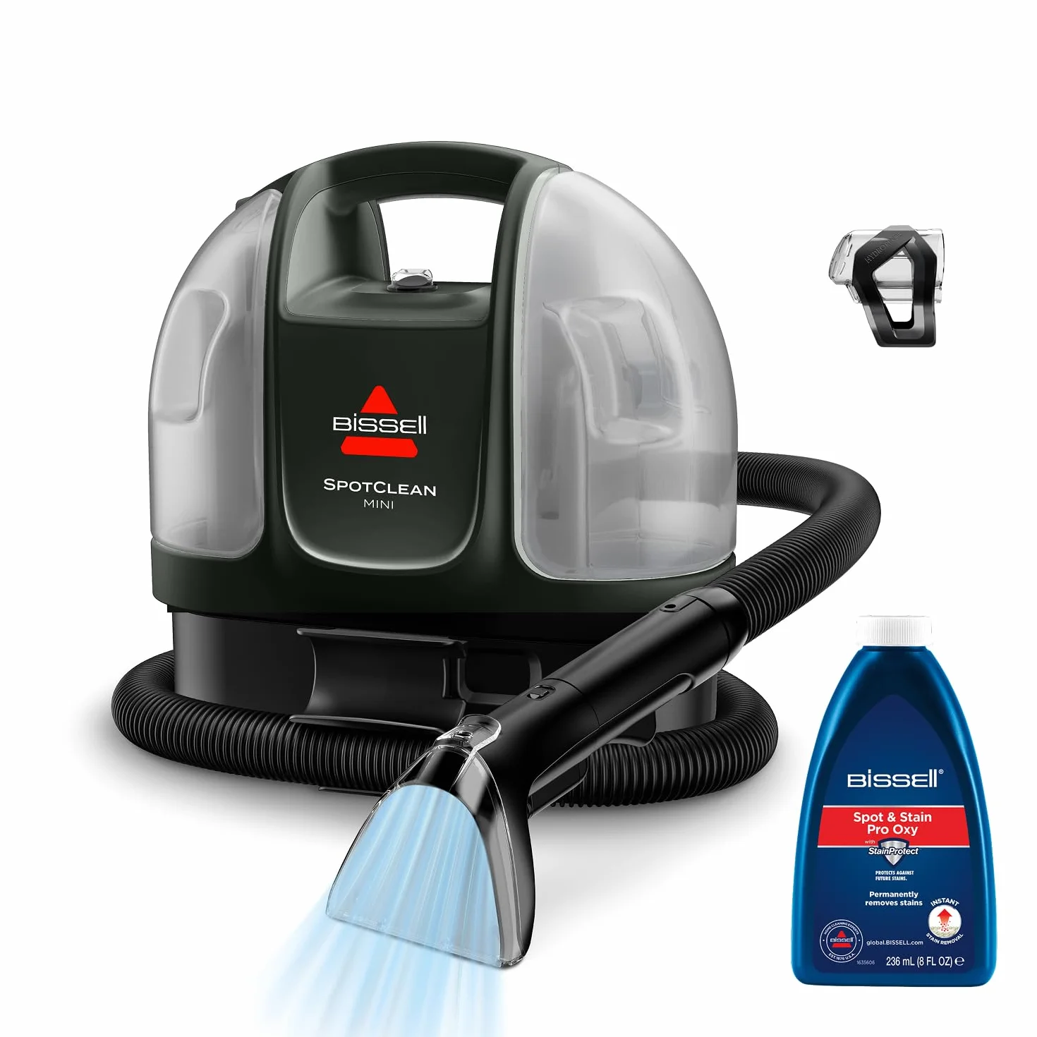 BISSELL SpotClean Mini Shampouineuse Filaire, Nettoyeur Tapis Portable, Idéal pour les Nettoyages Rapides, Compact et Léger, Élimine les Taches en Voiture, Bateau, Canapé et Plus Encore, 41491