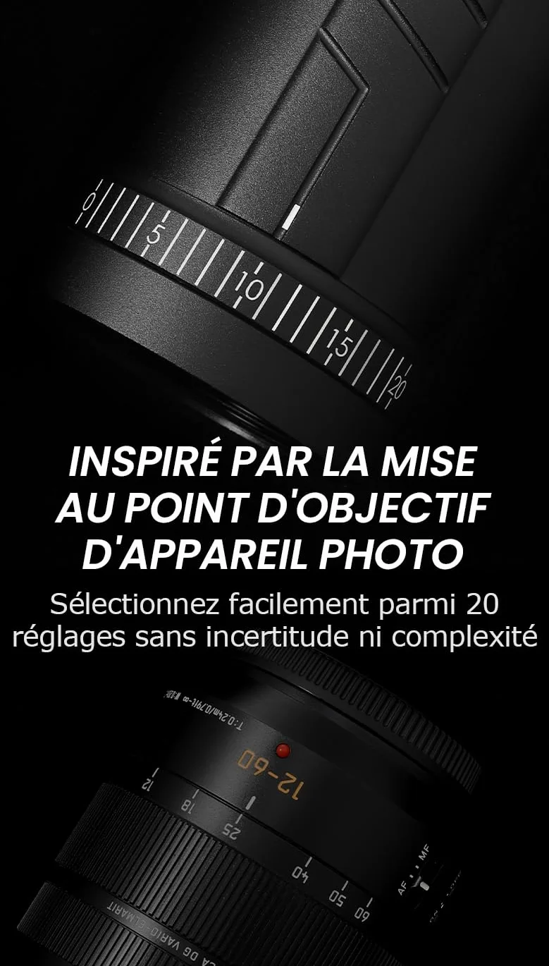 Vevok Chef Moulin à café manuel O20 – 20 niveaux de réglage externe, capacité de 35 g avec étui de voyage et équipement de nettoyage, broyage constant en acier inoxydable tii-plaqué moulin à café