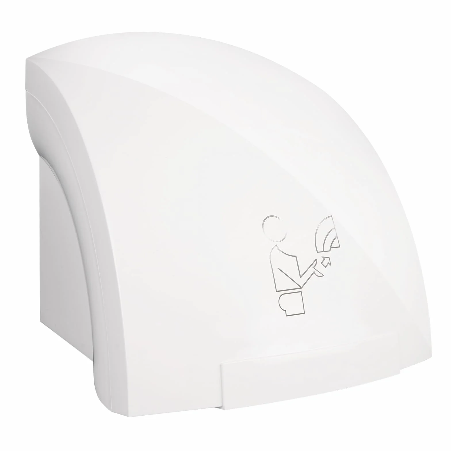 JAOGAUS Sèche-mains automatique 1800 W - Sèche-mains électrique mural - Séchage rapide - Faible bruit - Air chaud et froid - Sans perçage ou perçage - Pour bureau et restaurant