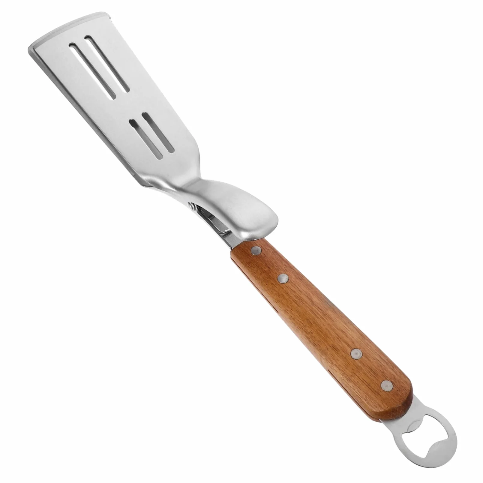 Ciieeo Lot De 3 Pinces À Aliments En Acier Inoxydable Avec Manche En Bois Pour Plats Et Assiettes Pour Aliments Chauds - Outil Anti-brûlure