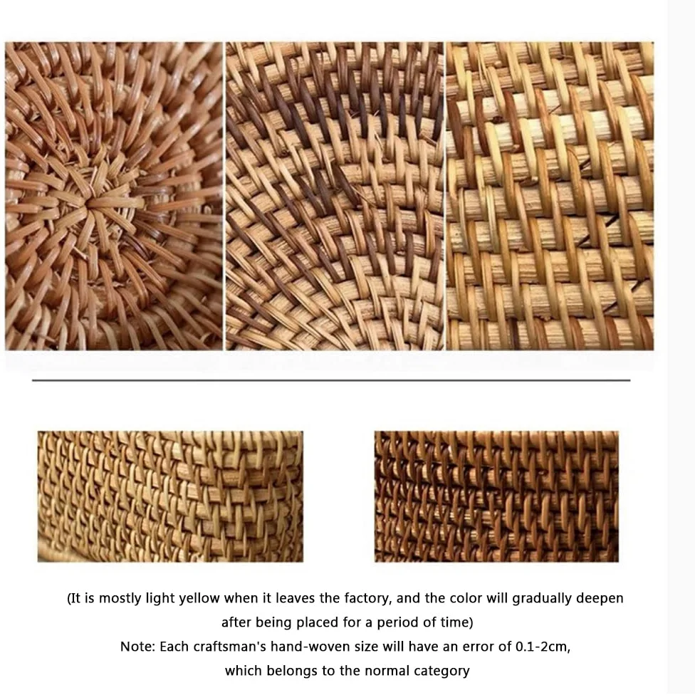 Plateau de Coquille de rotin Ovale, Plateau Nacre incrusté orné, Panier de Service décoratif Bol à Pain pour Table Basse décoration intérieure,A/s