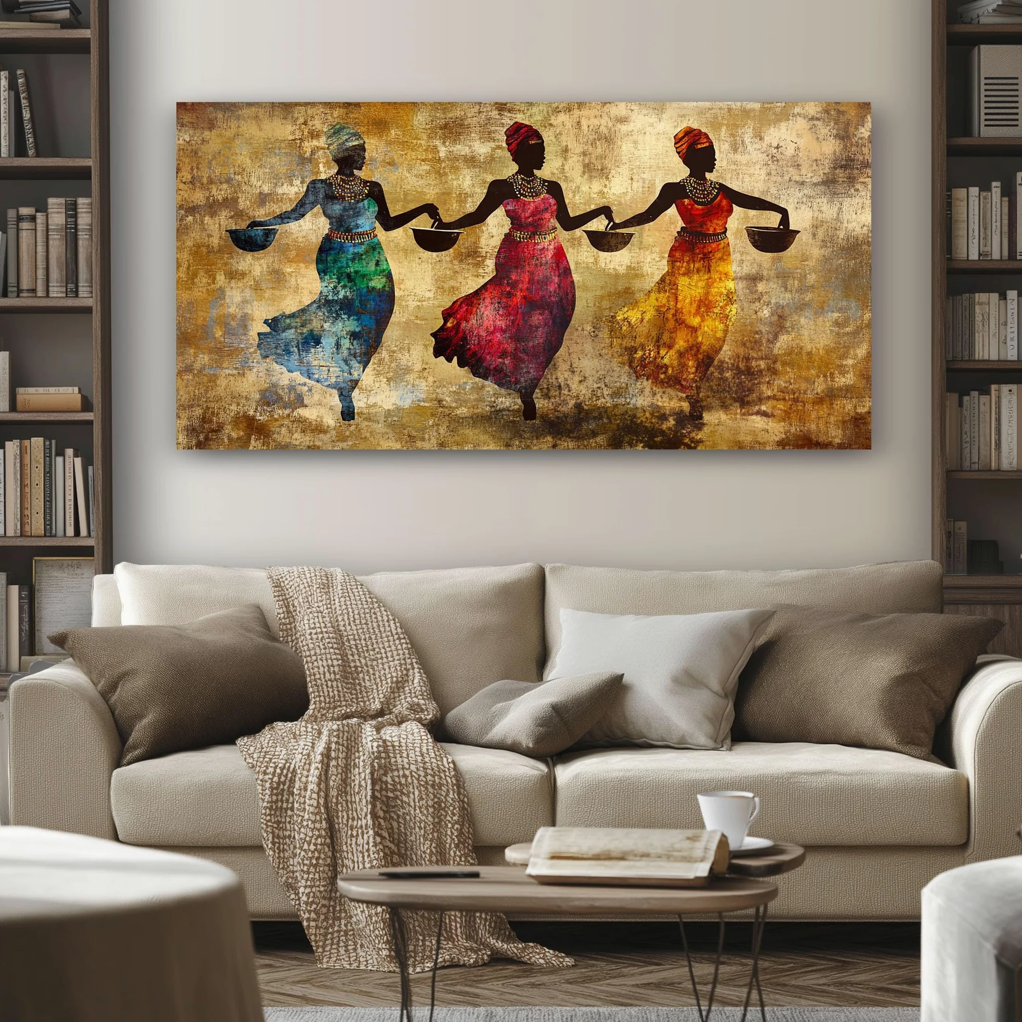 SKOEUI Ethnique Africain Tableau Decoration Murale Salon Affiche 50x100 cm