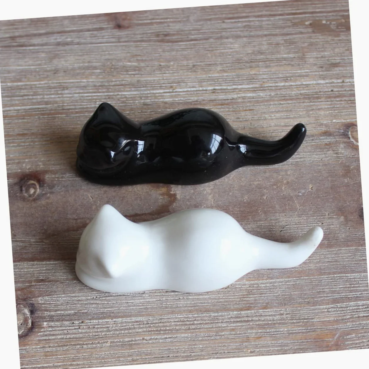 MRKU Repose-Baguettes, Supports à Baguettes pour Restaurant, en céramique, Lot de 3