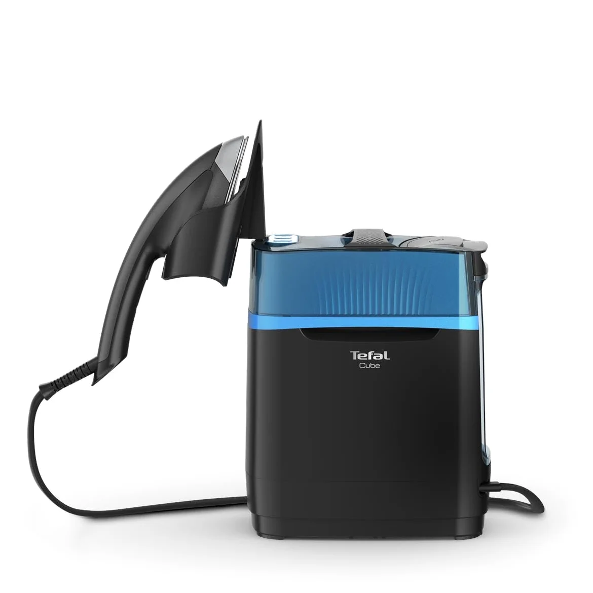 Tefal Défroisseur vapeur hygiénique UT2020 CUBE Désinfectant Hygiénique Nettoyage à la vapeur vertical Repassage mobile Débit vapeur jusqu'à 90 g/min Effet pressing 200 g/min