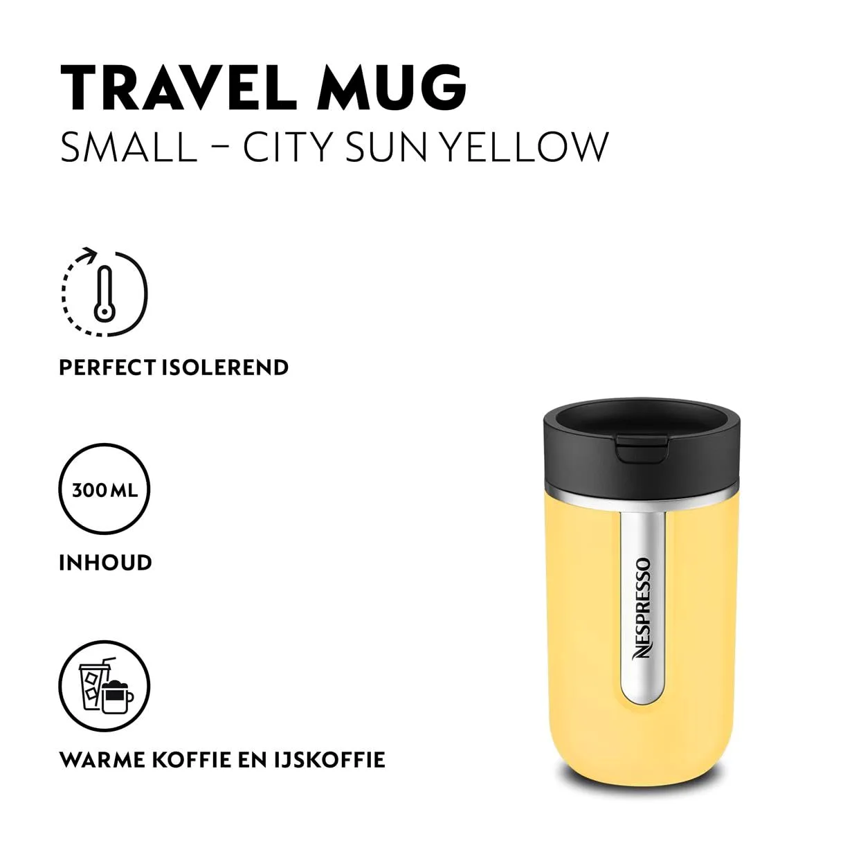 Mug de voyage jaune soleil Nespresso