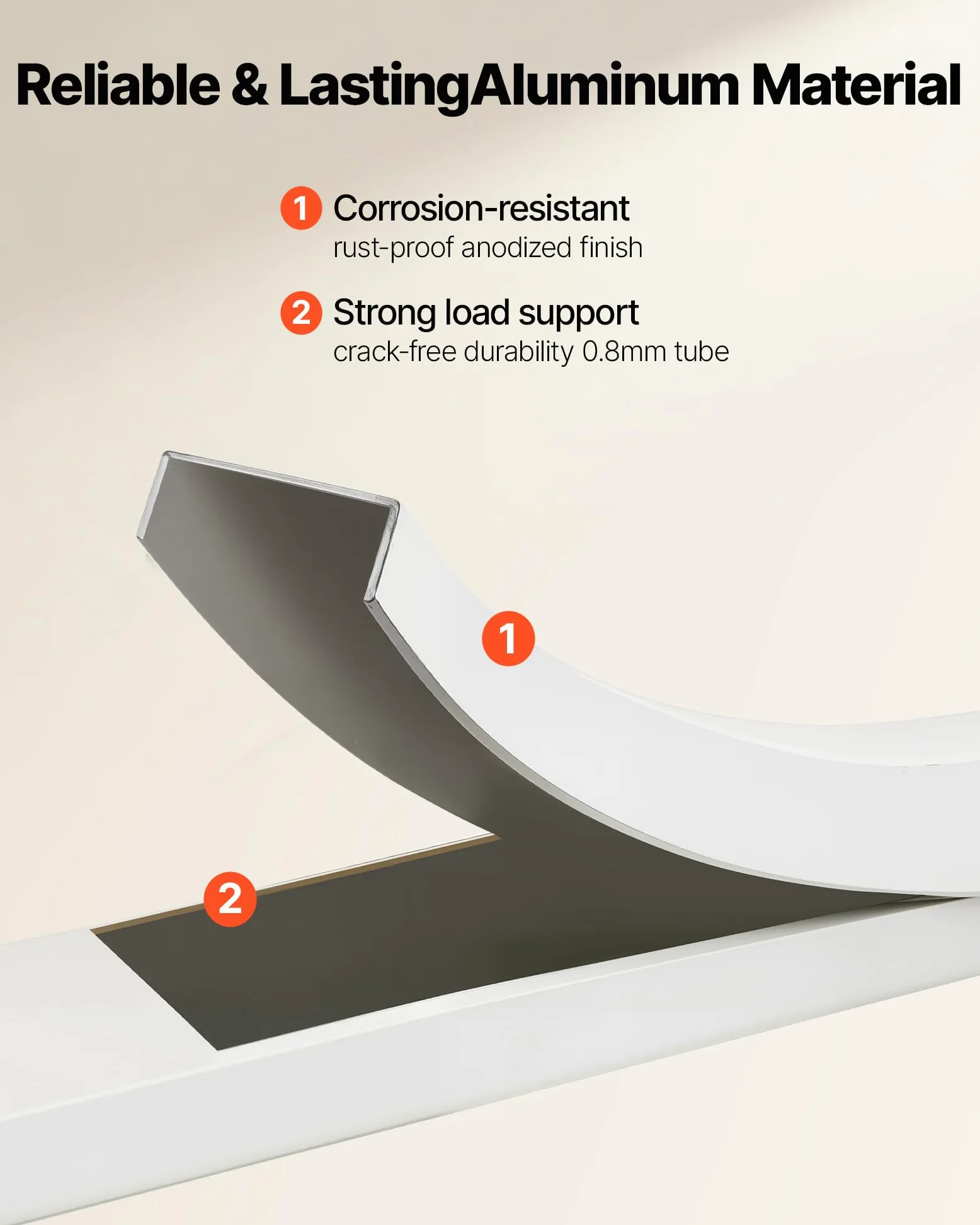 VEVOR Escabeau Pliant 3 Marches Marchepied Pliable Charge 150 kg Échelle Domestique Alliage d'Aluminium pour Travaux Ménagers, Bricolage, avec Larges Marches Antidérapantes, Plateau à Outils, Argenté