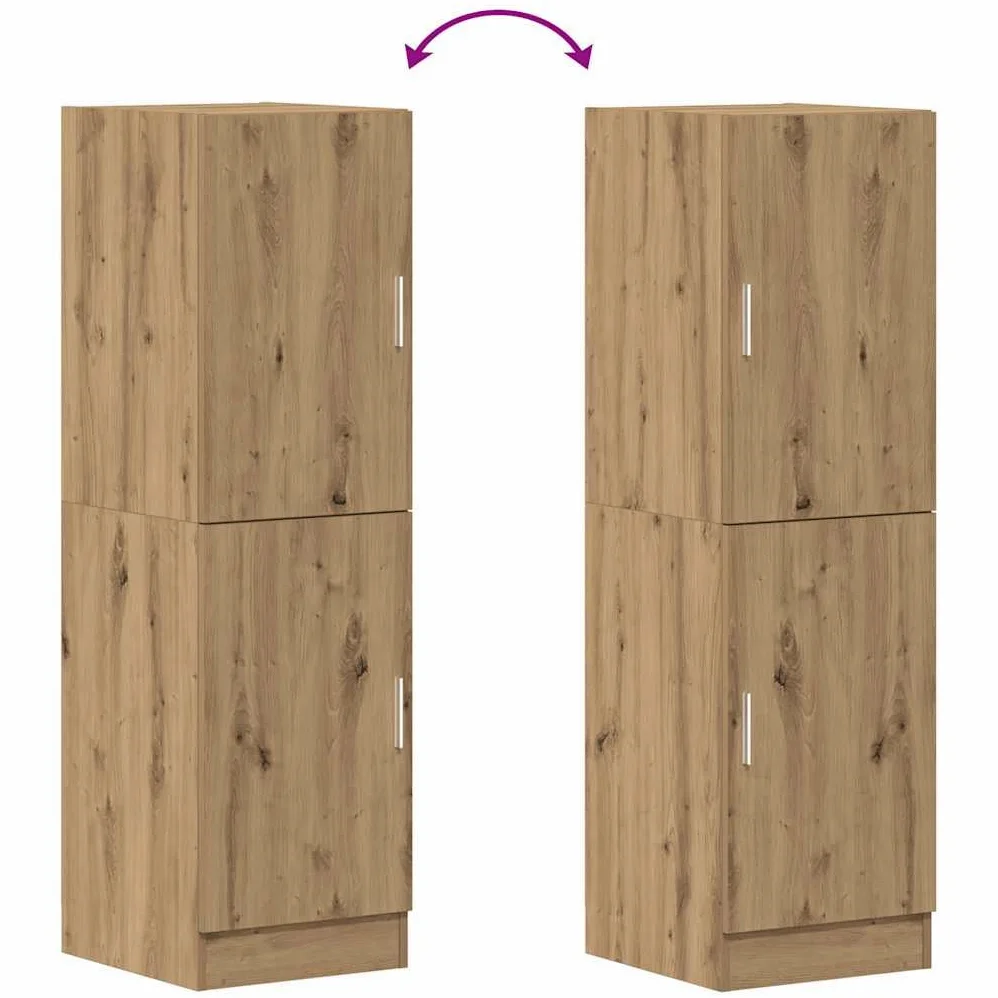 vidaXL Armoire de Cuisine chêne Artisanal 38x41,5x131,5 cm, Armoire, Armoire de Garde-Manger de Cuisine, Armoire de Buffet de Cuisine