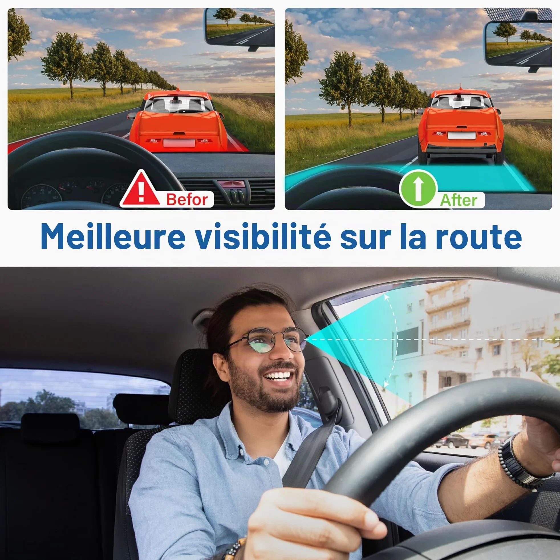 Coussin de siège de voiture, coussin ergonomique en mousse à mémoire de forme pour soulager la douleur sciatique, siège rehausseur adulte pour personnes courtes, coussin de voiture pour conduite