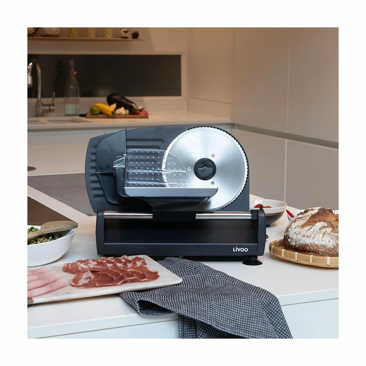 Trancheuse Électrique 150w 19cm Noire - DOM396