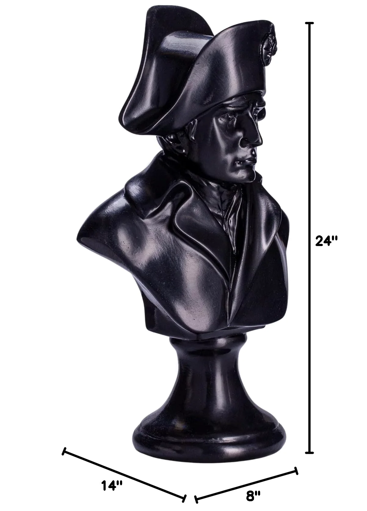 danila-souvenirs Buste/Statue en Pierre de l'empereur français Napoléon Bonaparte 24 cm