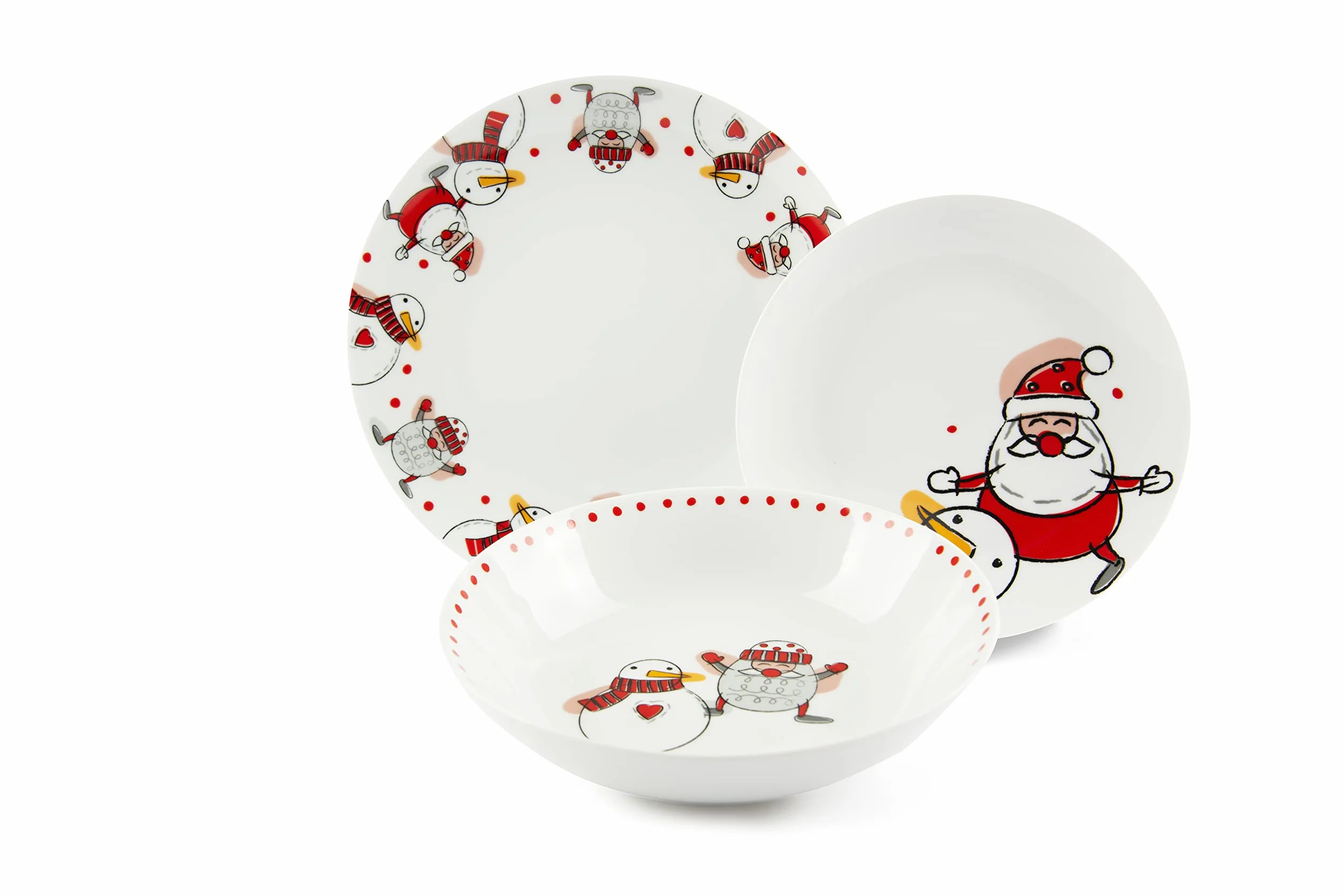Excelsa Snowman Service de vaisselle 18 pièces, 65991