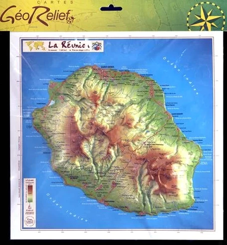 Ile de la reunion 31 X 31 cm