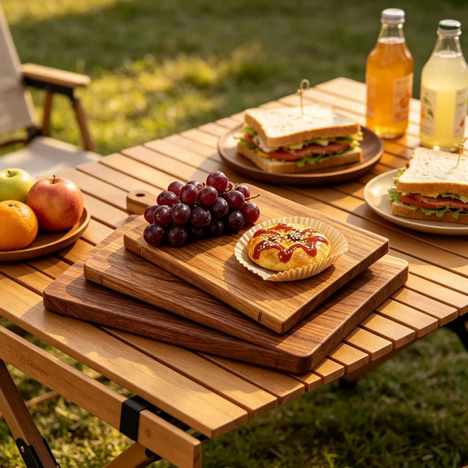 Planche À Découper Livre Lot 3 Plateaux Découpe Bois avec Support | Set De Planches À Découper En Forme De Livre Pour Steak Fromage Crémaillère Cuisine