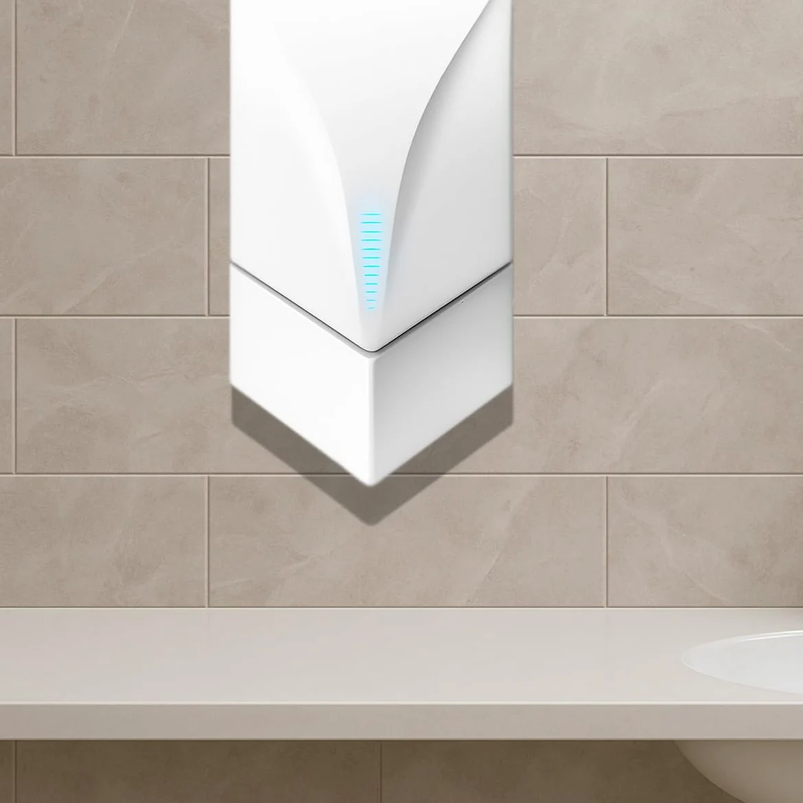Sèche-Mains en Acier Inoxydable (séchage très Rapide).
