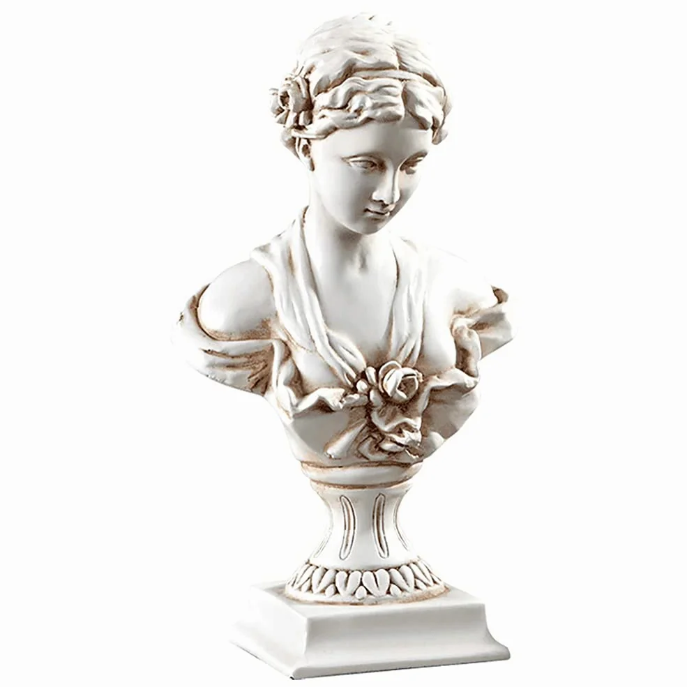 YUEOECOR Statuette Grecque Classique de Buste de Vénus de Milo de 30 cm, Figurine de déesse Romaine de l'amour et de la beauté en résine pour décoration d'intérieur, Grande Taille Antique