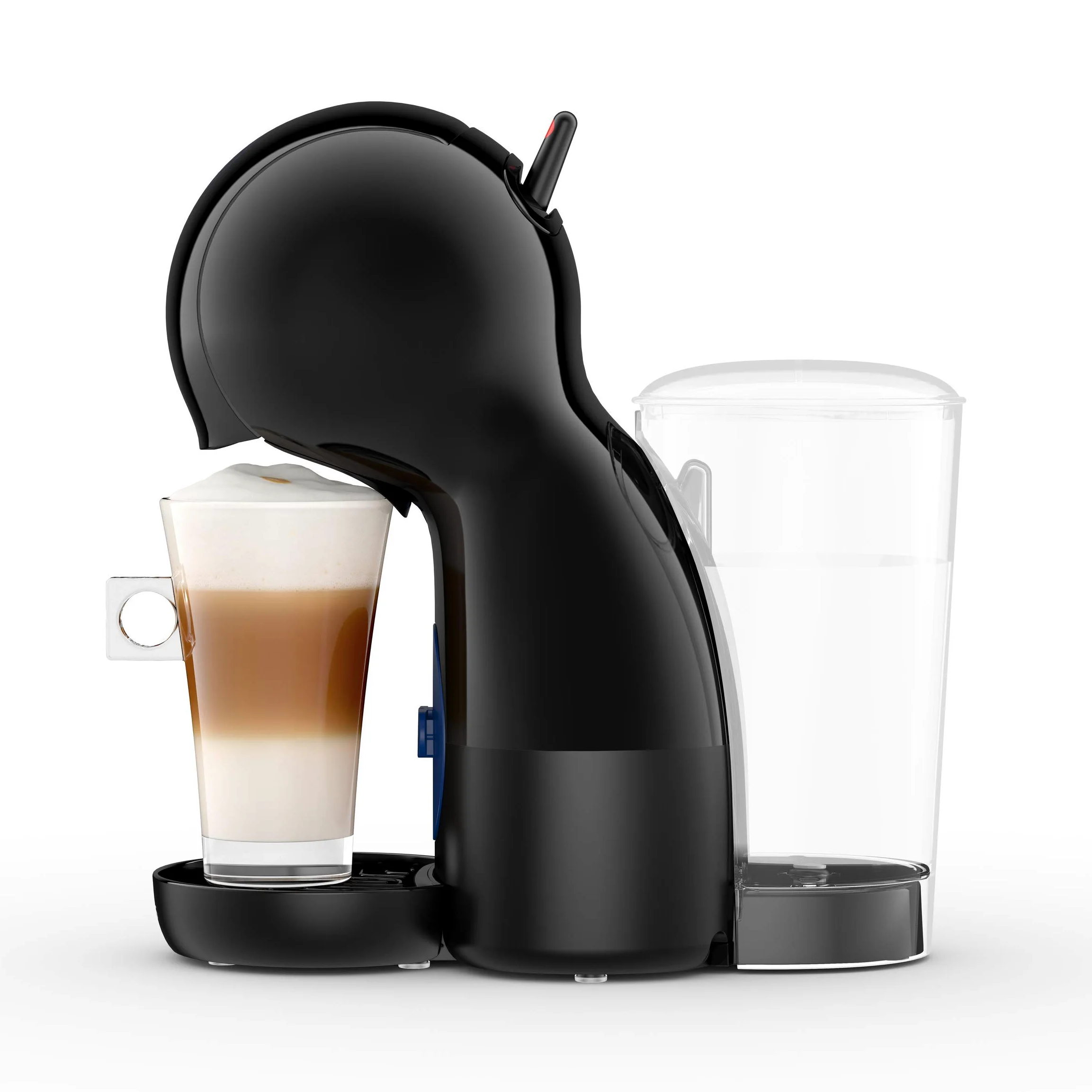 Krups Piccolo KP1A05 Nestlé Dolce Gusto 15 Bars et Machine à Café à Capsules de 1500 W avec Réservoir de 0,8 l, Dosettes Unidoses Multi-Boissons Chaudes et Froides, Rouge/Noire