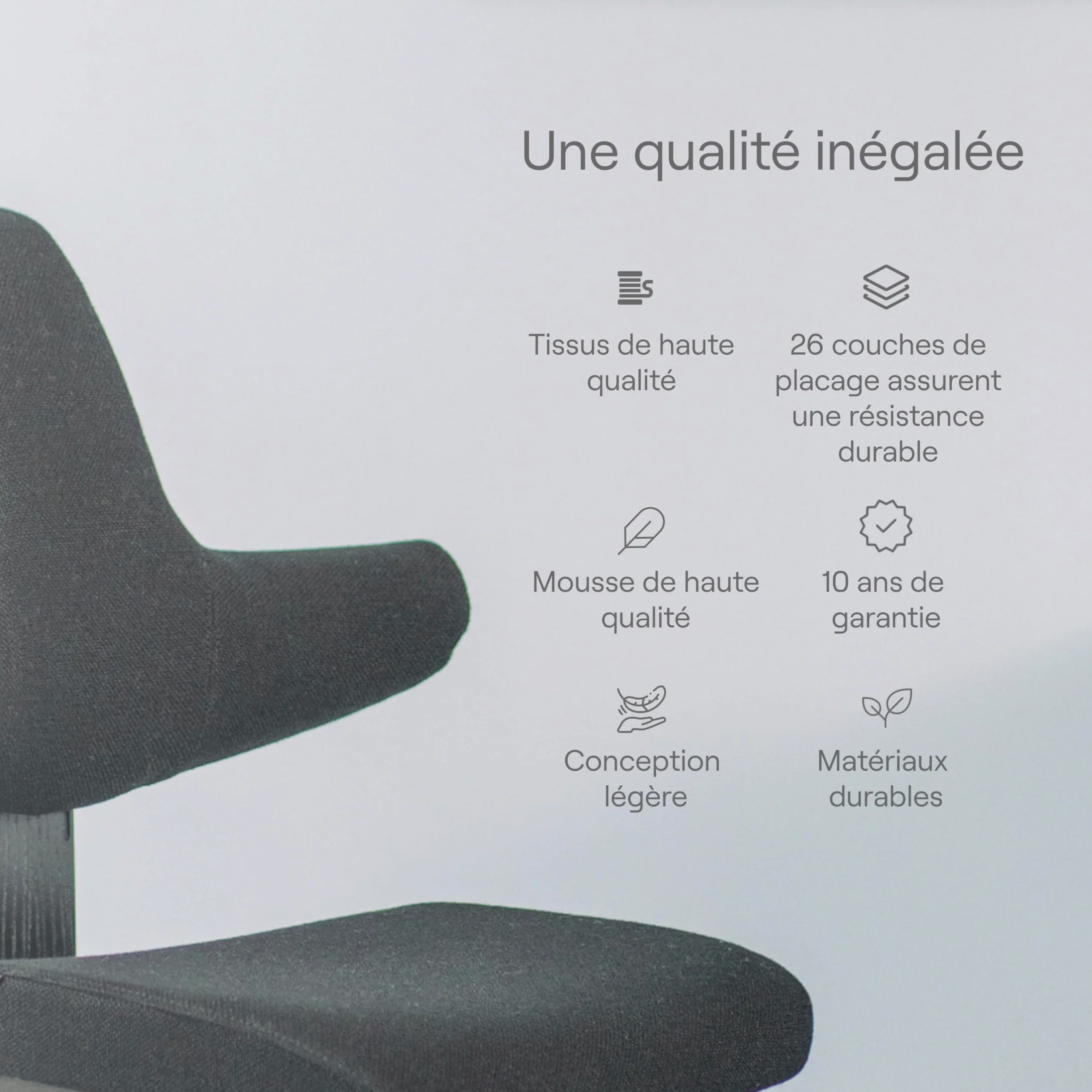 Varier Thatsit Fauteuil genoux ergonomique réglable en hauteur avec dossier et cadre en bois de hêtre pour une assise active Marron/noir