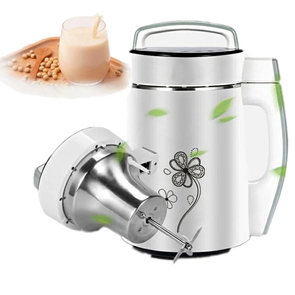 Machine à Soupe Automatique - Machine à Soupe Chaude ou Froide 6 en 1 Plus Lait de soja, Machine à Congee de céréales de Riz Plus - 4 Lames, Toucher Froid, Acier Inoxydable Durable