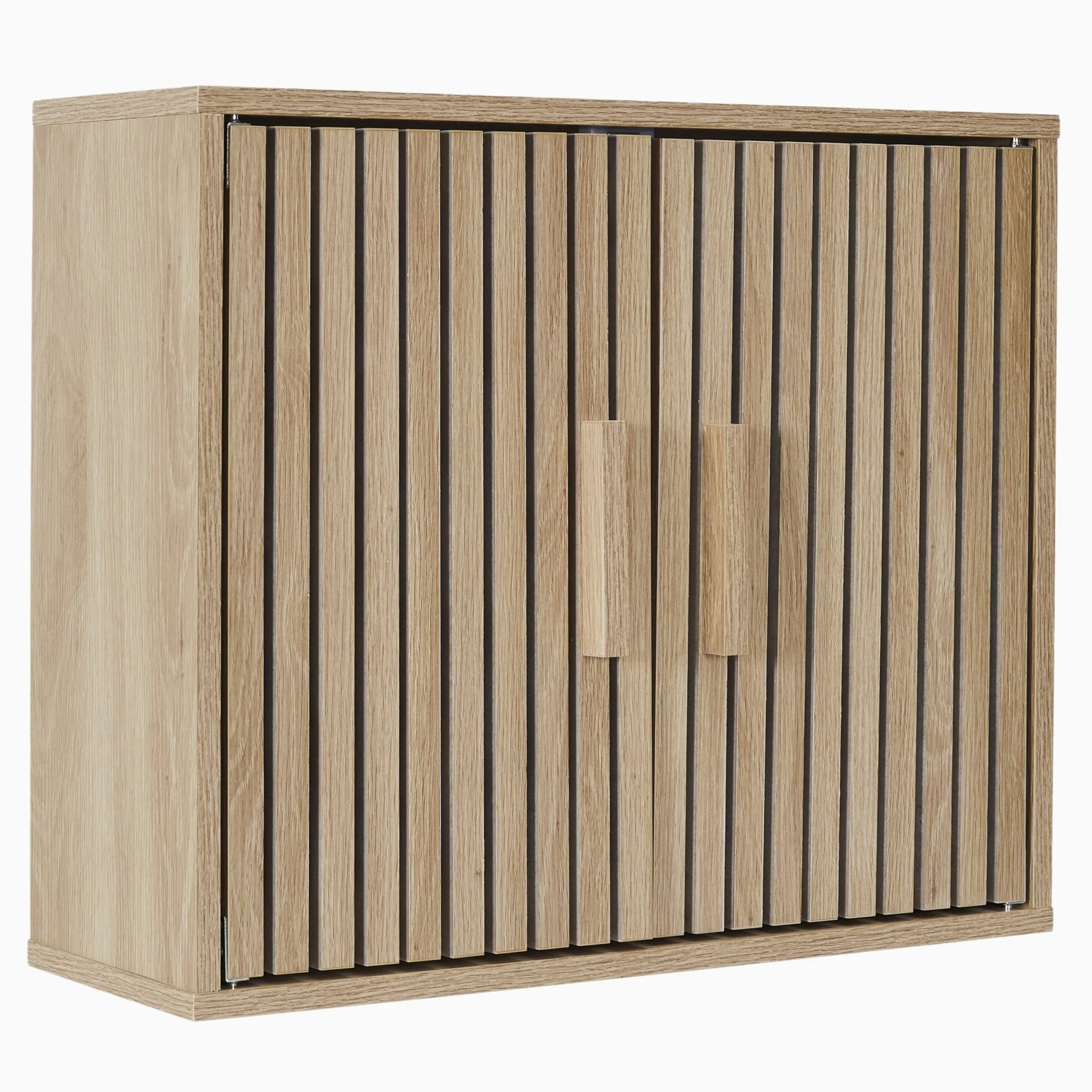 HOME DECO FACTORY - Armoire Murale Klaus - Collection Natural Crush - Mobilier Pratique pour Salle de Bain - Dimensions 60 x 50 x 20 cm - Couleur Marron - Modèle Klaus
